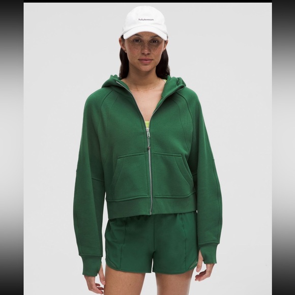 NWT Lululemon Scuba Oversized Full-Zip Hoodie Everglade Green
